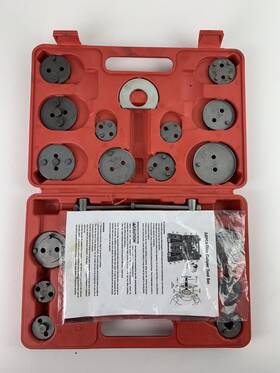 8milelake Kc-0129 24pcs Disc Brake Caliper Tool Kit Front Rear Piston Compression Set