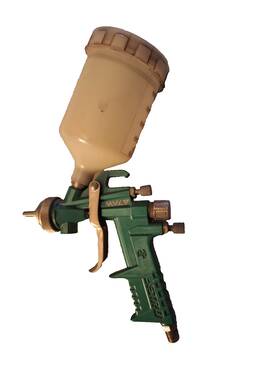 027891 Astro Pneumatic Used 1.7mm Hvlp Spray Gun With Plastic Cup. Made In Italy