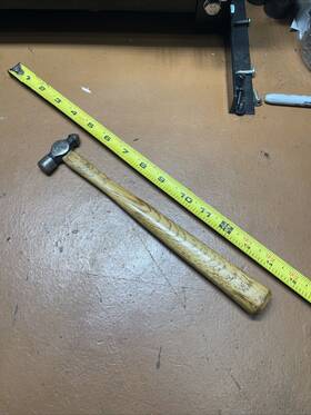 Bp-28 Blue Point Bp28 By Snap On Usa 2 Oz Ball Peen Hammer Wood Ounce Nice