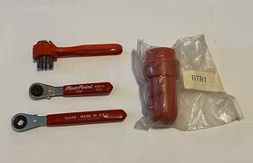 Ya487 Blue Point Btc10 Ya249 Battery Terminal Brush Tool Wrench Set 4 Pc Btb1