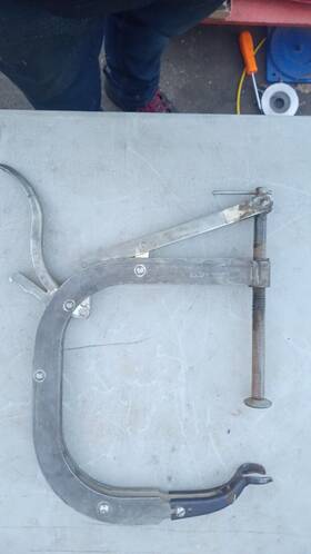 Cf-711 Blue Point Valve Spring Compressor C Clamp Tool Vintage