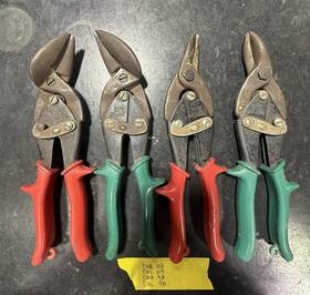 Dar-10b Blue Point Blue-point By Snap-on Tin Snips 4 In Set Shears Dar 9a/9b Dal Made Usa
