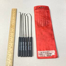 Pslr8 Blue Point Hook And Pick Set 6 Pc Cushion Grip #pslr8 With Case Usa