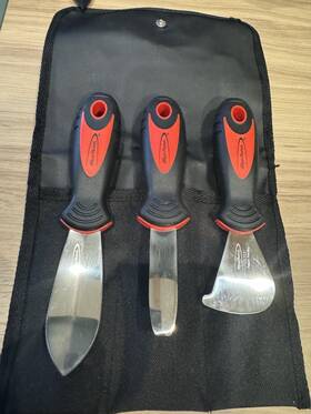 Uss103 Blue Point Blue-point 3 Pc Scraper/putty Knife Tools Set