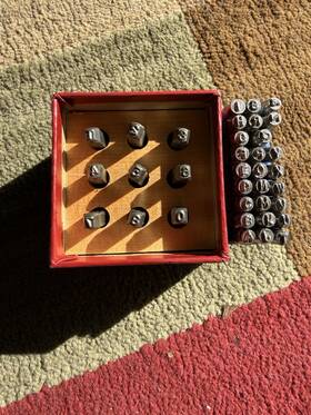 Ya880 Blue Point Blue-point Tools Steel Stamping Set Numbers And Letters - 3mm 1/8 . No Letter L