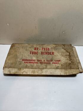Bt-7310 Borroughs Tube Bender Automotive Tool Bt-7310 Borroughs Tube Bender Automotive Tool