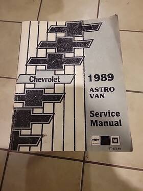 205-1065 Chevrolet 1989 Astro Van Service Manual St 372-89