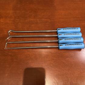 Ctg84hdhps Cornwell Tools - 4 Pc Heavy Duty Blue Soft Grip Pick Set
