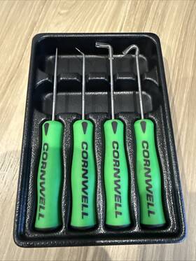 Cornwell Ctg84ppsgb 4 Pc Precision Hook And Pick Set-green