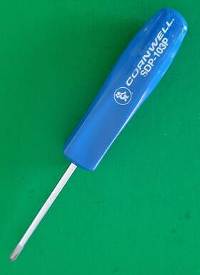 Cornwell Sdp-103p Tools Usa #1 Phillips Screwdriver Blue Hard Handle