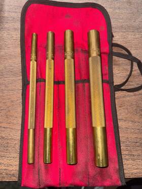 Cornwell Sh77765 Tools Sh77763 Sh77764 Sh77766 Brass Drift Punch Set All 4