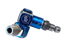 Cat250ias Cornwell Tools 1/4 Inch Npt 360 Swivel Air Tool Fitting Blue Anodized