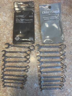 42319 Craftsman 42339 Usa Metric And Sae Midget Wrench Set No