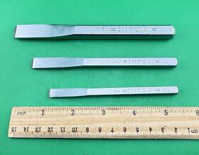 42973 Craftsman 42971 42972 3 Lot Vintage 1/2 Inch 3/8 1/4 Chisels Usa Excellent