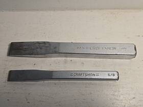 42974 Craftsman 42976 Usa Wf 5/8 Inch And 7/8 Cold Chisels Vtg Tool Mechanic Auto 42974 Craftsman 42976 Usa Wf 5/8 Inch And 7/8 Cold Chisels Vtg Tool Mechanic Auto