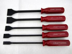 Craftsman 43287 43289 43290 43292 43295 Vintage 5pc Carbon Gasket Scraper Set Made In Usa