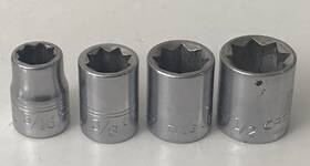 44345 Craftsman 44342 44343 44344 4 Piece 3/8 Inch Dr. 8-point Double Square Socket Set -v-5/16 7/16 1/2