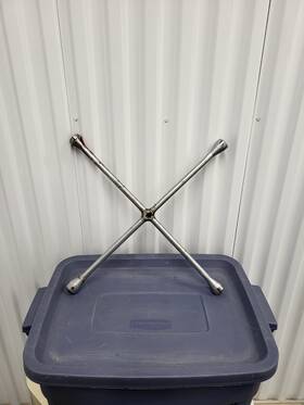 44889 Craftsman Vintage Large Usa 4-way Lug Wrench 15/16ftft 7/8 Inch 13/16 3/4
