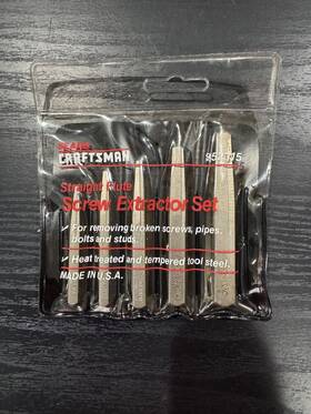 52315 Craftsman Usa 5pc Screw Extractor Set No 52315 Craftsman Usa 5pc Screw Extractor Set No