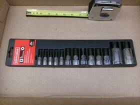 Cmmt86321v Craftsman 13-piece 1/4 3/8 Inch 1/2 Drive Torx Bit Socket Set No Cmmt49294