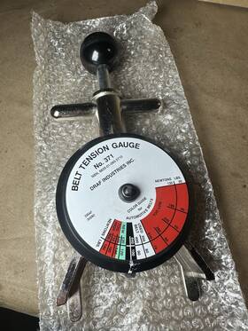 Draf Industries 6635-01-093-3710 371 Belt Tension Gauge Drf Dial Meter With Box And Manual
