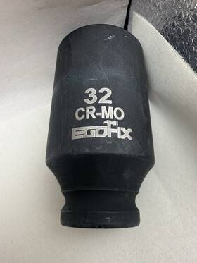 Qth1-2deep-32 Egofix 1/2 Inch Drive Deep Impact Socket 32mm Axle Nut