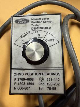 D89t-70010-a Ford Manual Lever Position Tester