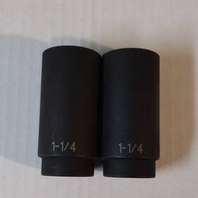 Gp 2140d 1-1/4 Deep Well Impact Socket 12 Point 1/2 Inch Drive Pair