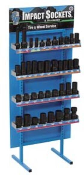 D139 Grey Pneumatic Tire And Wheel Service Display 3 Bxs