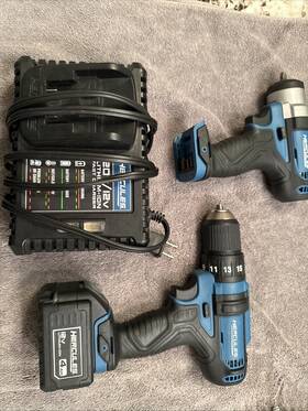 Hd19b-hd83b Hercules 1/4 Inch Impact And Drill With Charger 1 Battery Hd19b-hd83b Hercules 1/4 Inch Impact And Drill With Charger 1 Battery