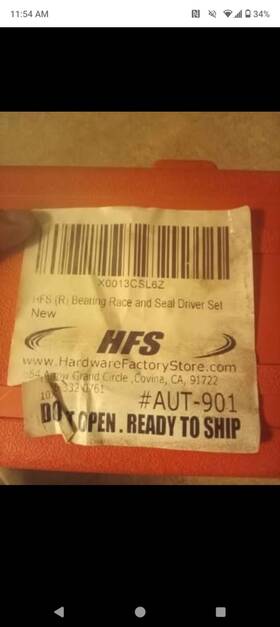 Aut-901 Hfs Tools Bearing Race And Seal Driver Set Aut-901 Hfs Tools Bearing Race And Seal Driver Set