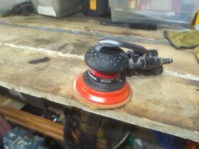 4152 Ingersoll Rand 6 Inch Orbital Vacuum Ready Sander For Fine Finishing