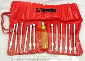 5120-00-165-4098 Ivy Tool Co. Usa 13-piece Nut Driver / Screwdriver Set With Roll Vintage