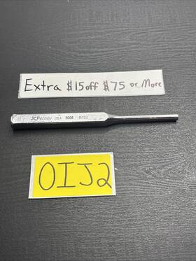 9266 Jc Penney Vintage Usa 8/32 In Sae Line Up Punch 6-3/8 Inch Long