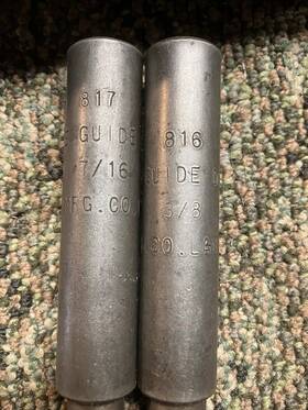 816-817 K-d Vintage 2 Valve Guide Driver 7/16 Inch & 3/8 Used Original