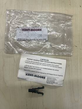J-34730-230 Kent-moore Tool Poppet Nozzle Test Device Sold As Shown
