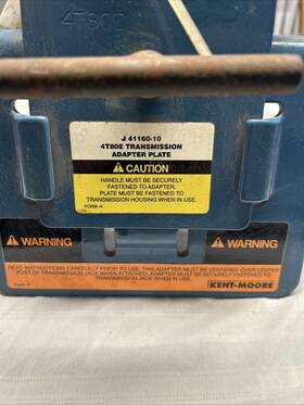 J-41160-10 Kent-moore Tool Transmisson Jack Adapter. 4t80e Transaxle