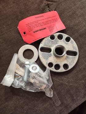 J-39046-4 Kent Moore Tool Crankshaft Hub Remover Plate Washer Bolt Kit Grease J-39046-4 Kent Moore Tool Crankshaft Hub Remover Plate Washer Bolt Kit Grease