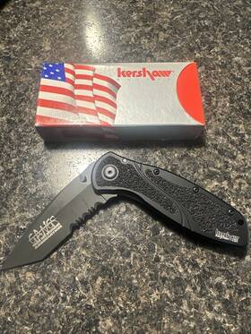 1670tblkst Kershaw Serrated Knife Gangs Virginia Gang Investigators Association
