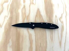 1660ckt Kershaw Knives Ken Onion Black Leek Folding Knife With Speedsafe Great Con 1660ckt Kershaw Knives Ken Onion Black Leek Folding Knife With Speedsafe Great Con