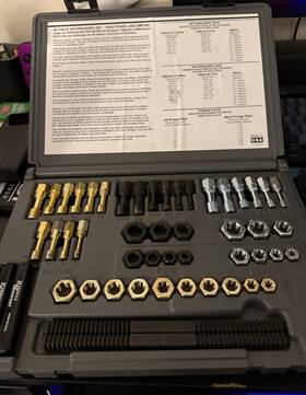 Kimball Midwest 82-2588 48 Pc Master Thread Restorer Kit Sae/metric Complete Usa