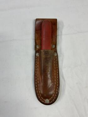 5188t Klein Tools Splitting Knife With Leather Sheath