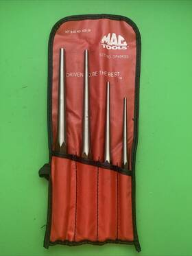 Dp40kss Mac Tools Usa Black-oxide Finish 4 Piece Drift Punch Set With Pouch Mpn Dp40kss Mac Tools Usa Black-oxide Finish 4 Piece Drift Punch Set With Pouch Mpn
