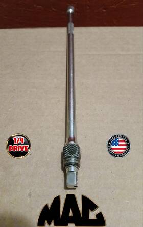 M10ekl Mac Tools 1/4 Inch Dr. 10 Knurled Locking Extension Quick Connect