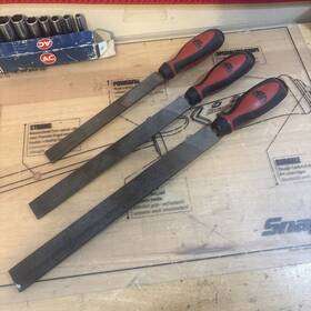 Mf12b Mac Tools Mf10b Usa 3-piece 8 10 12 Inch Red Handle File Set