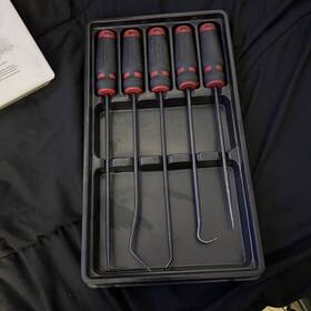 Psl5dr Mac Tools Pls5dr 5-pc. Mac-grip Long Pick Set - Hi-vis Red Psl5dr Mac Tools Pls5dr 5-pc. Mac-grip Long Pick Set - Hi-vis Red