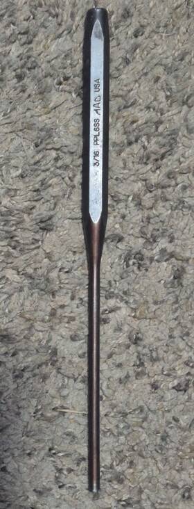 Ppl6ss Mac Tools 3/16 Inch Pin Punch 7 7/8 Long Made In Usa