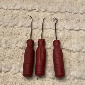 Psm4br Mac Tools 3 Piece Grip Minl Pick Set Red New And Sealed