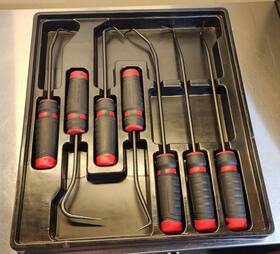 Mac Tools Psr7dr - 7 Pc. Mac-grip Radiator Pick Set Red