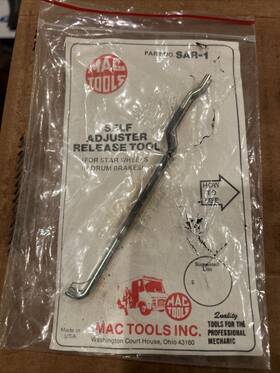 Sar-1 Mac Tools Self Adjuster Release Tool Star Wheels Drum Brakes # Usa